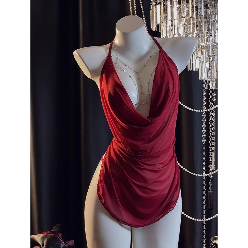 chain lace dress HA2958