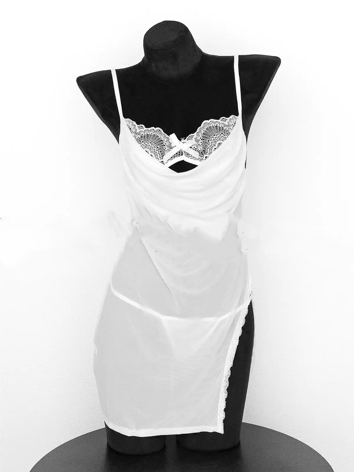 mesh silk dress HA2961