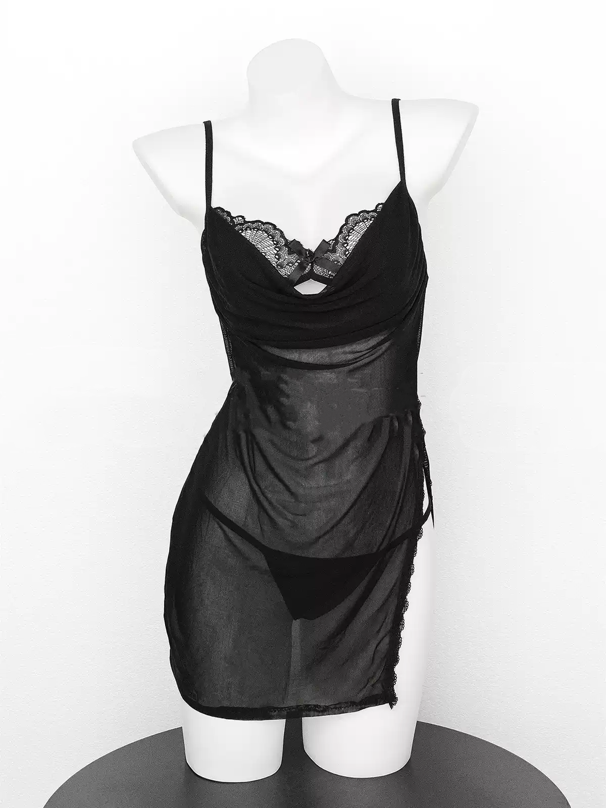 mesh silk dress HA2961