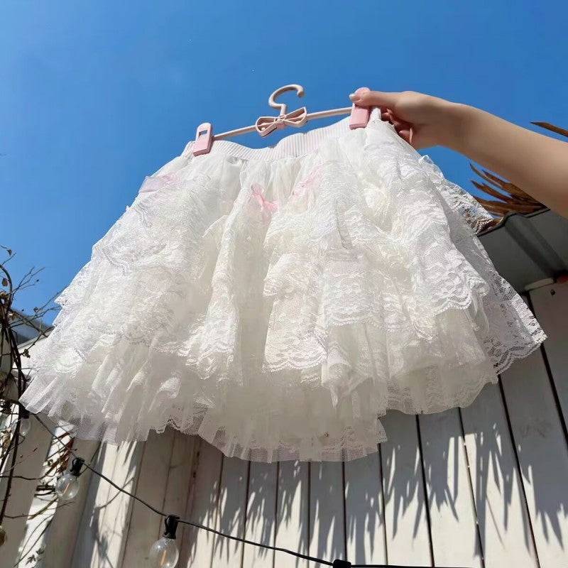 Pleated anti-skid skirt tulle skirt HA1852