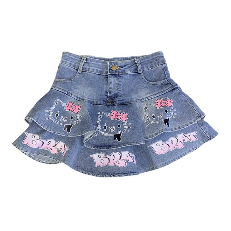 Cute denim skirt HA2240