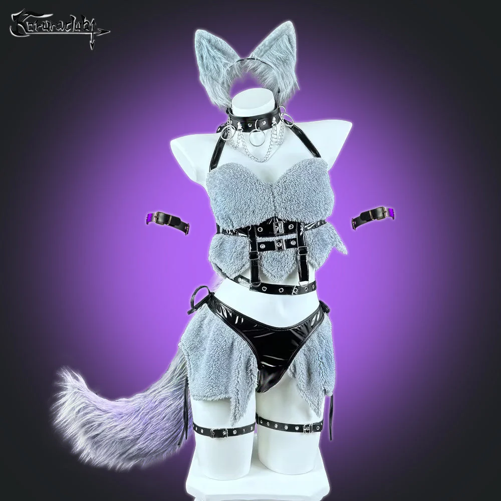 Cosplay Wolf Beauty Lingerie KO39(6-Piece Set)HA2898