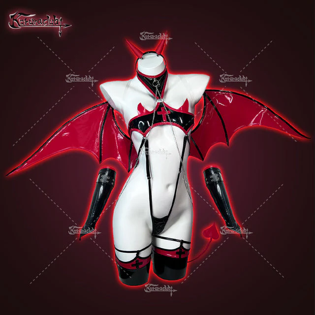 Cosplay Devil Nurse Succubus Lingerie(8-Piece Set)HA2892