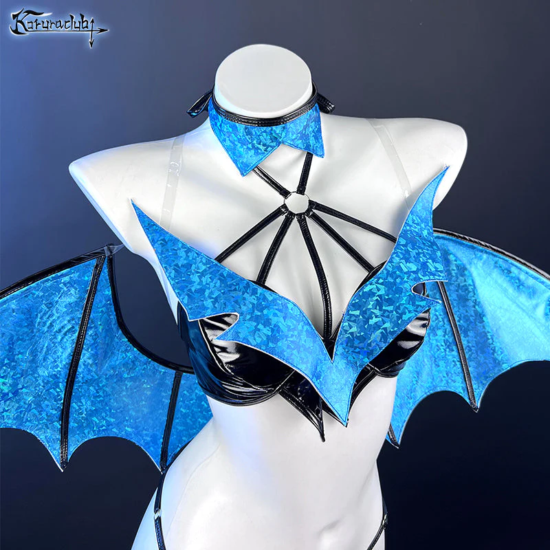 Cosplay Blue Diamond Succubus Lingerie(7-Piece Set)HA2894