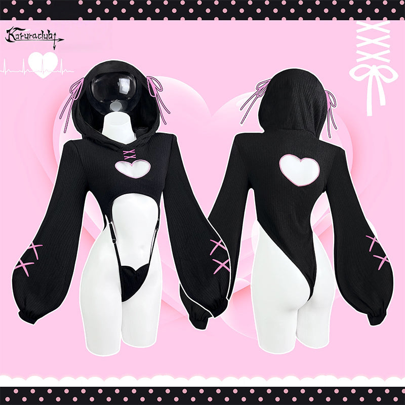 KORURACKUB-HEART HOLLOW BODYSUIT SR16