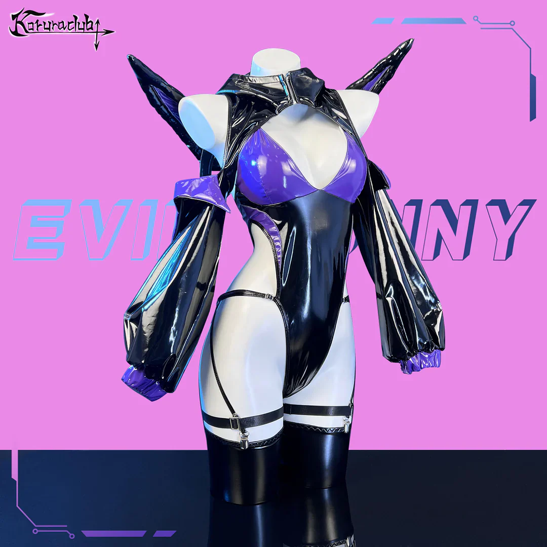 Black and Purple Cosplay Evil Bunny Lingerie KO50-Z