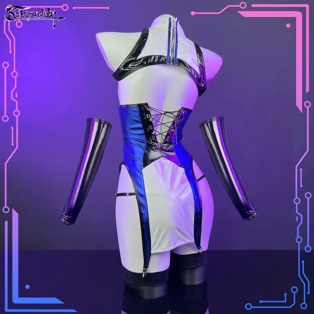 Pre-sale Blue And White Cyber Cheongsam HA2899
