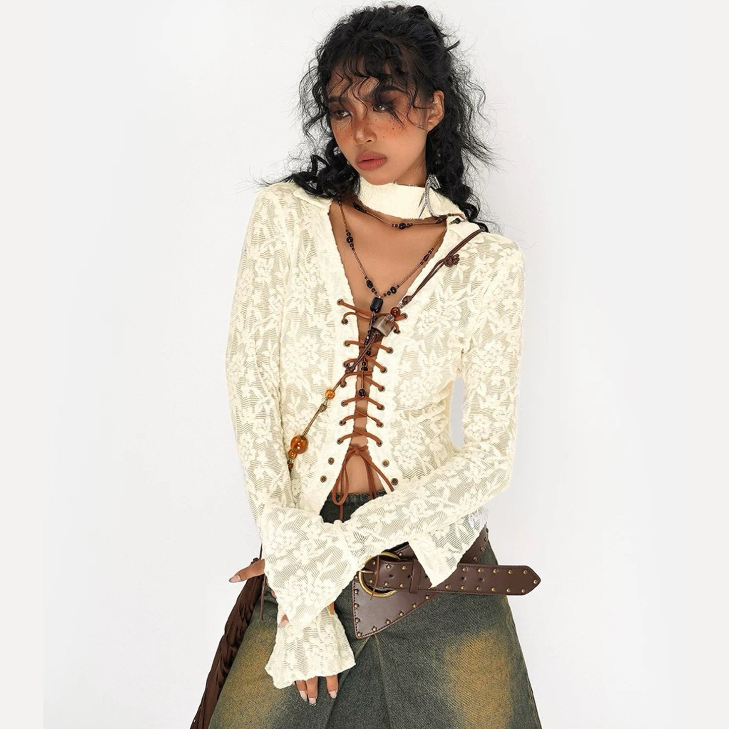 Vintage Lace Blouse HA29704
