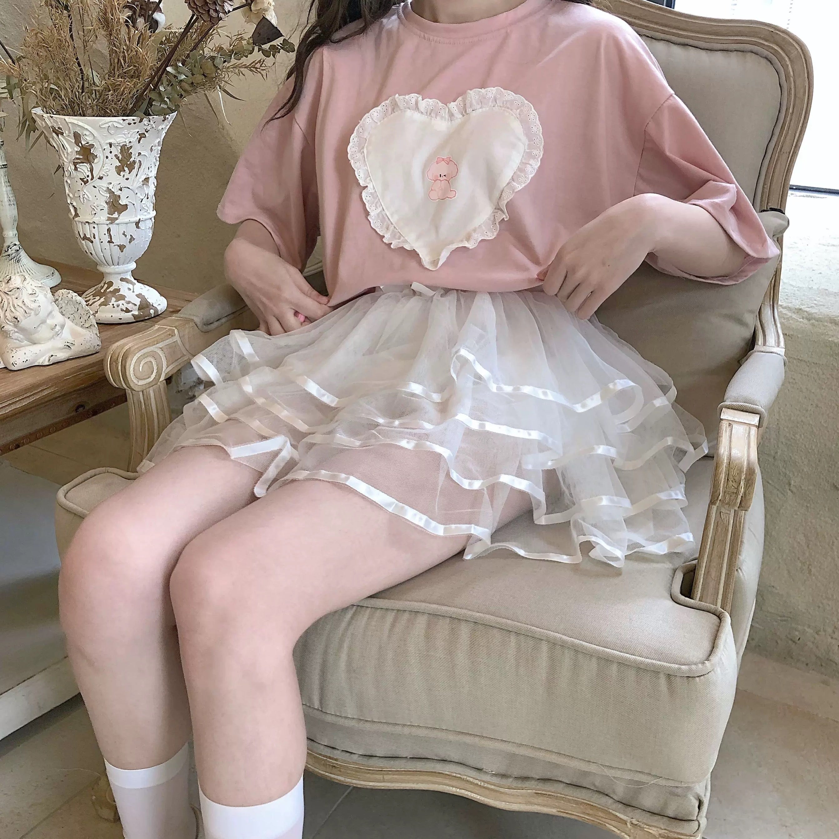 Lovely lace pearl camisole HA2827