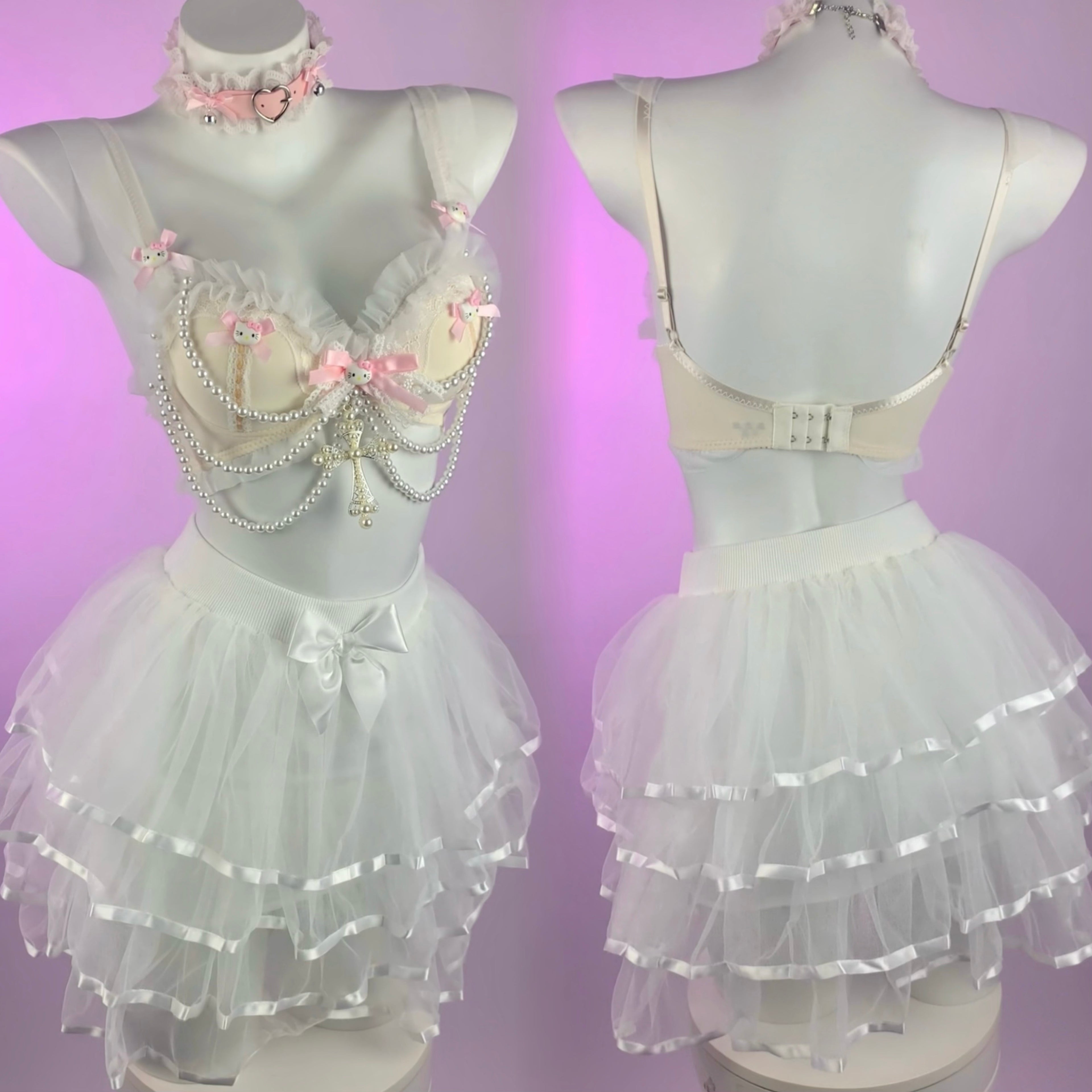 Lovely lace pearl camisole HA2827