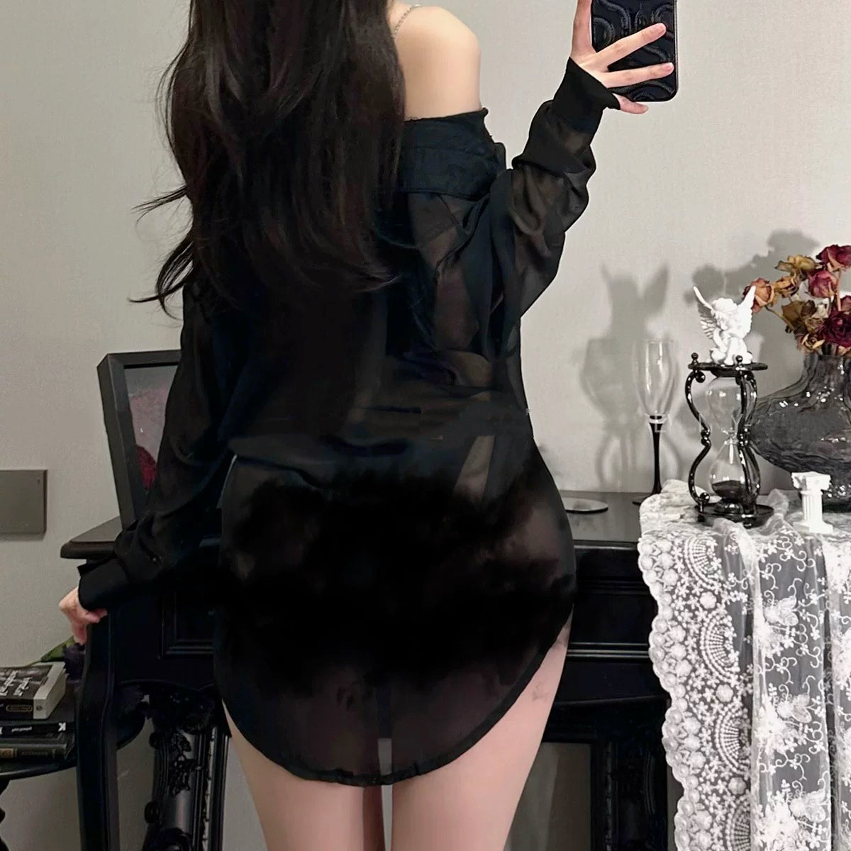 Sweet strapless shirt HA2836