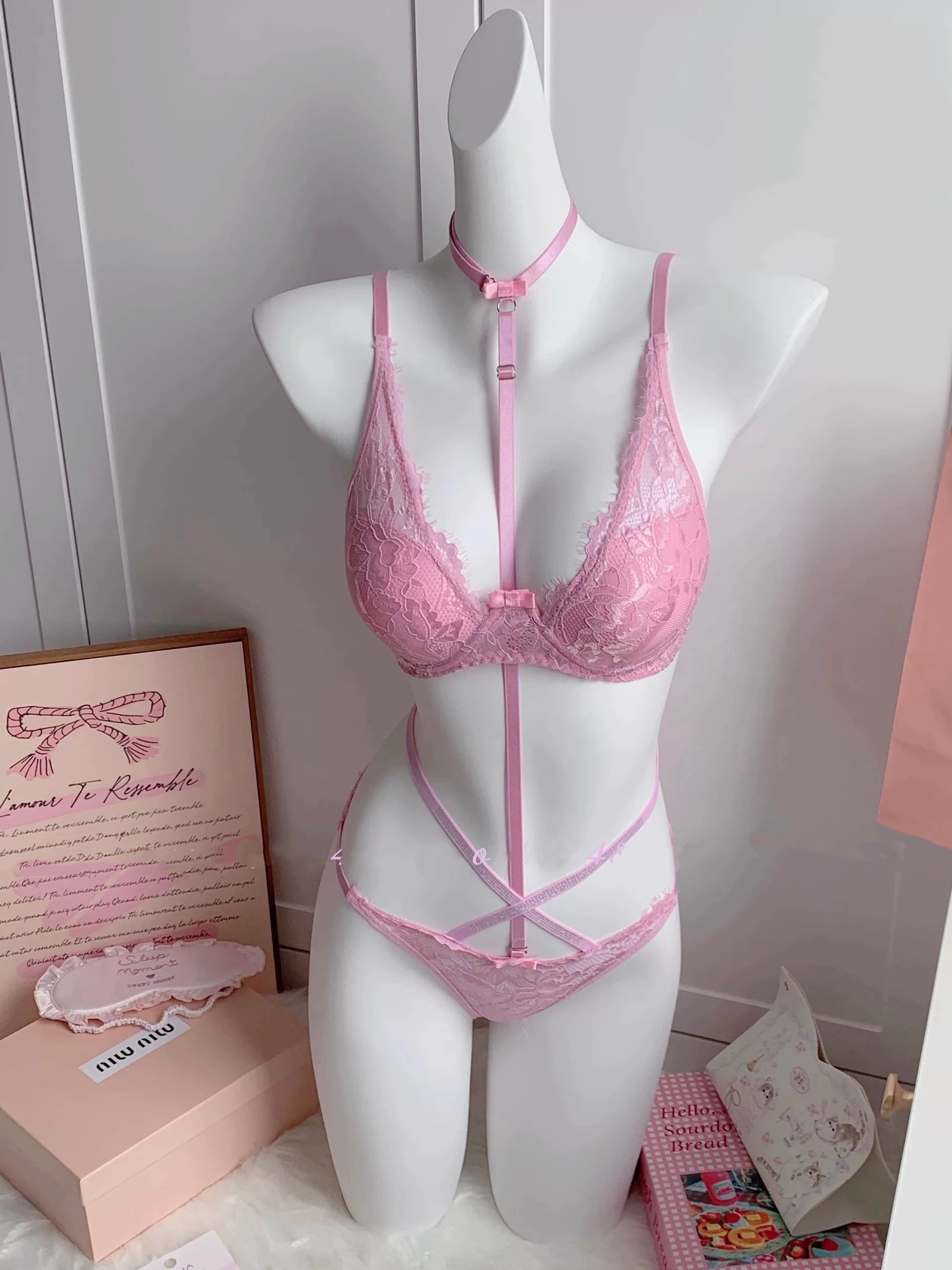 Lace underwear set HA2844