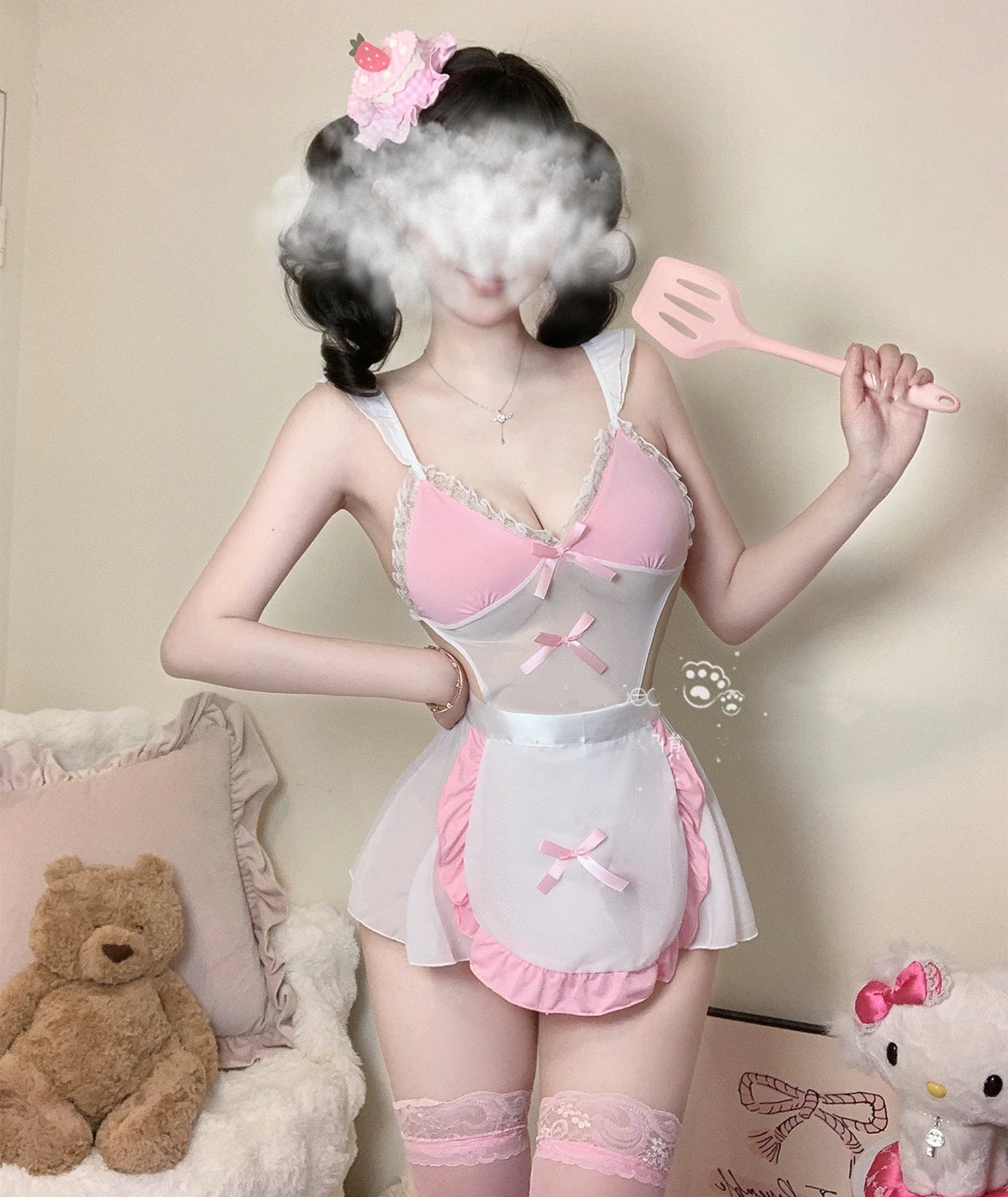 pink maid dress HA2957