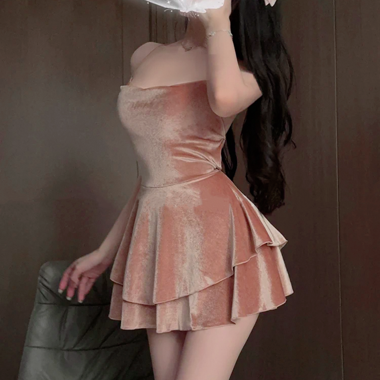 Strap waist dress HA2850