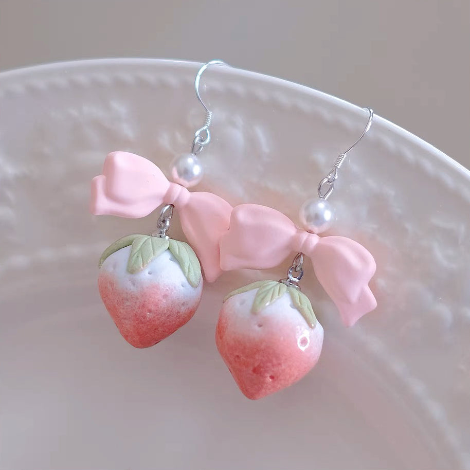 Sweet and cute bow earrings and ear clips HA1971