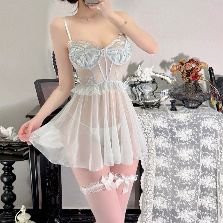 Lace suspender dress HA2877