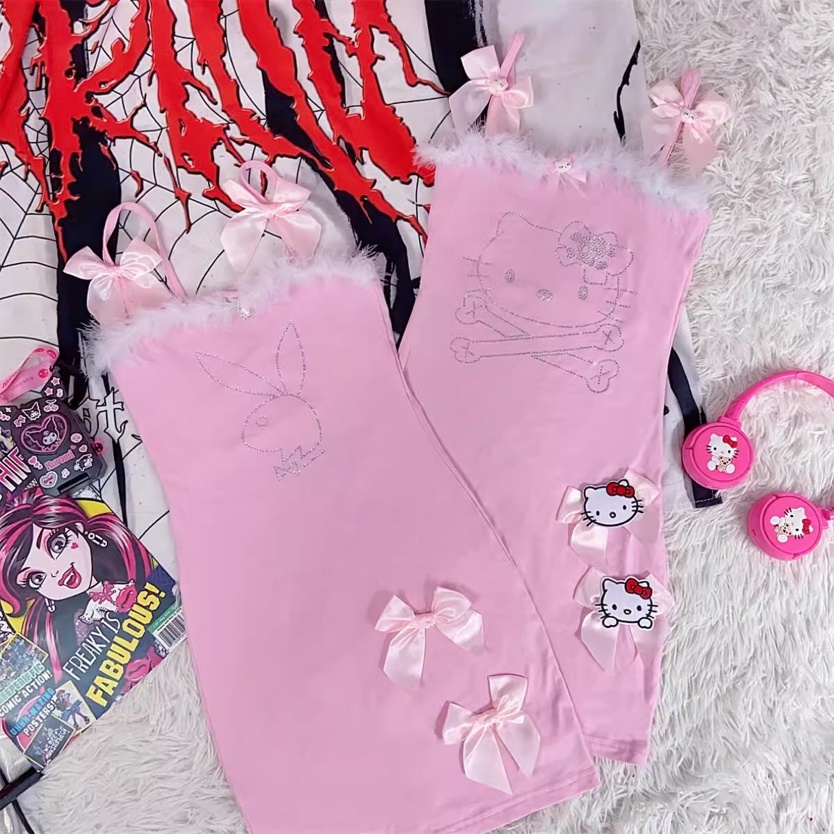 Y2K cute pink dress HA2322