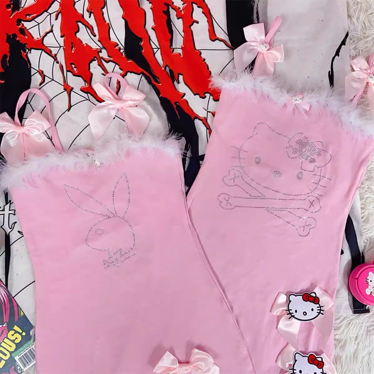 Y2K cute pink dress HA2322