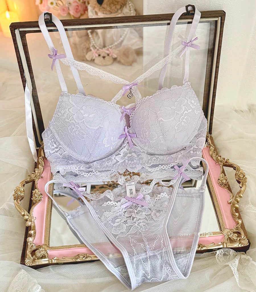 Lace cross underwear set HA2884