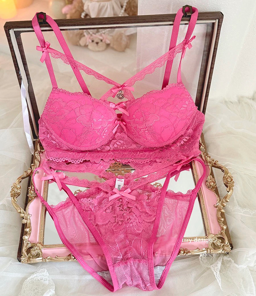 Lace cross underwear set HA2884