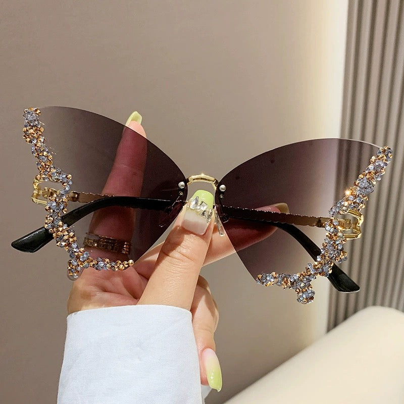 Diamond butterfly sunglasses HA2362