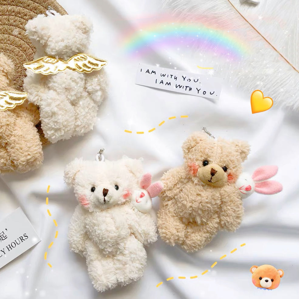 Girly heart blush bear doll HA2183