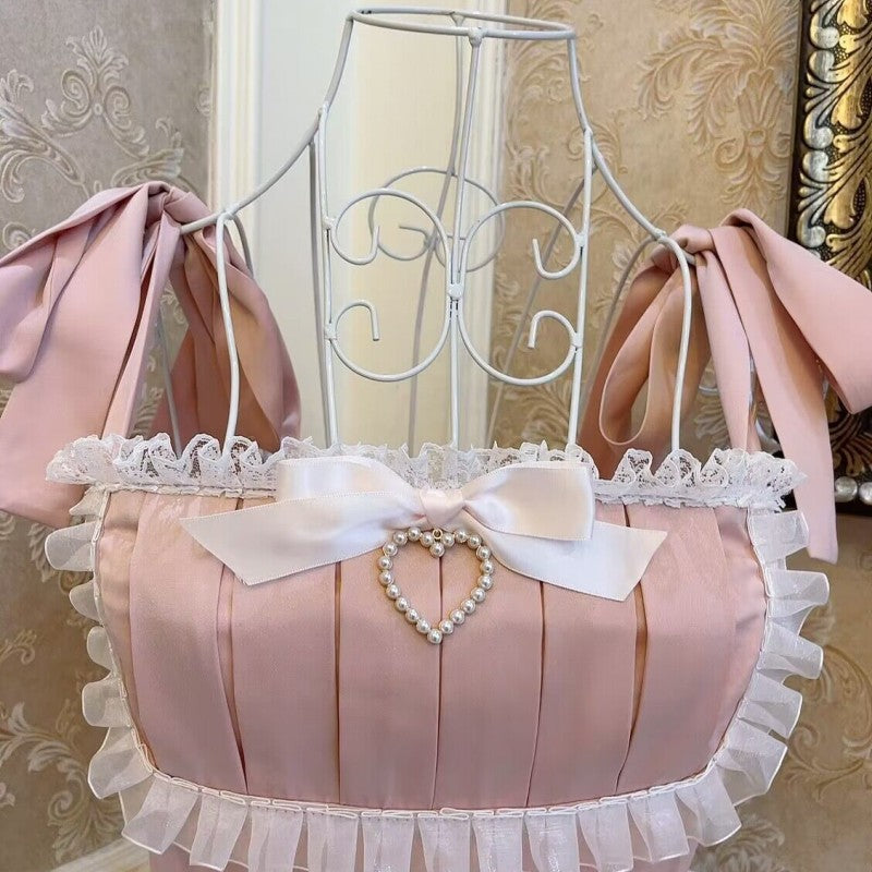 Bow Tie Pearl Heart Top   HA1828