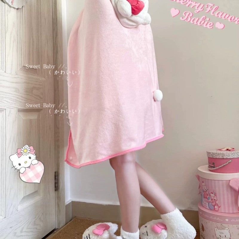 Pink shawl blanket HA1859