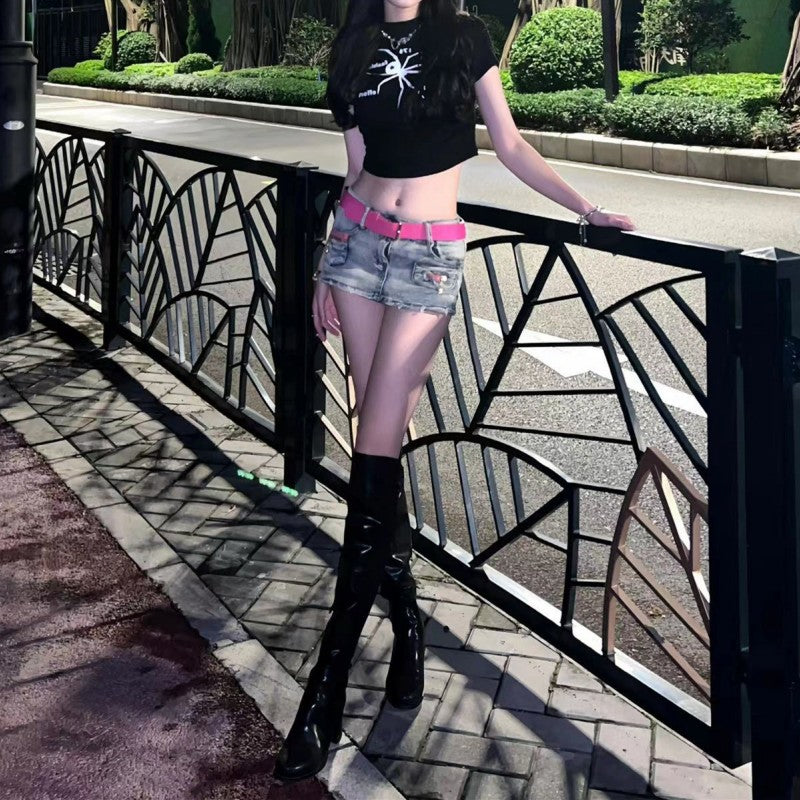 Hip Lift Denim Shorts HA2089
