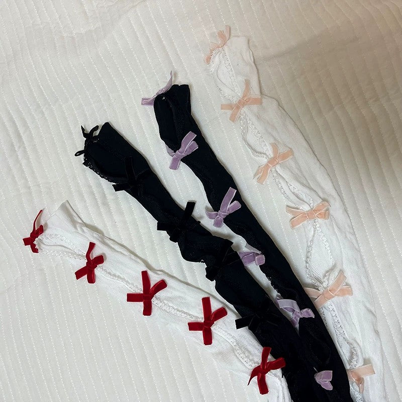 Flocked bow sunscreen sleeves HA1929