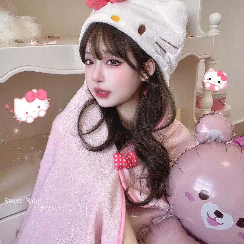 Pink shawl blanket HA1859