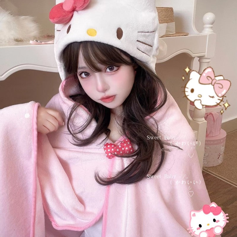 Pink shawl blanket HA1859