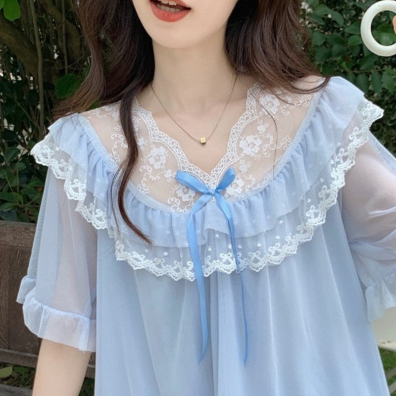 Thin Short Sleeve Shorts Homewear HA1756