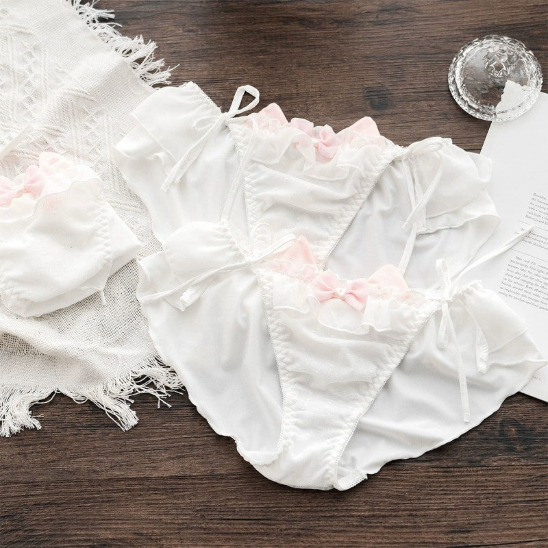 Cute pink low waist panties   HA1815