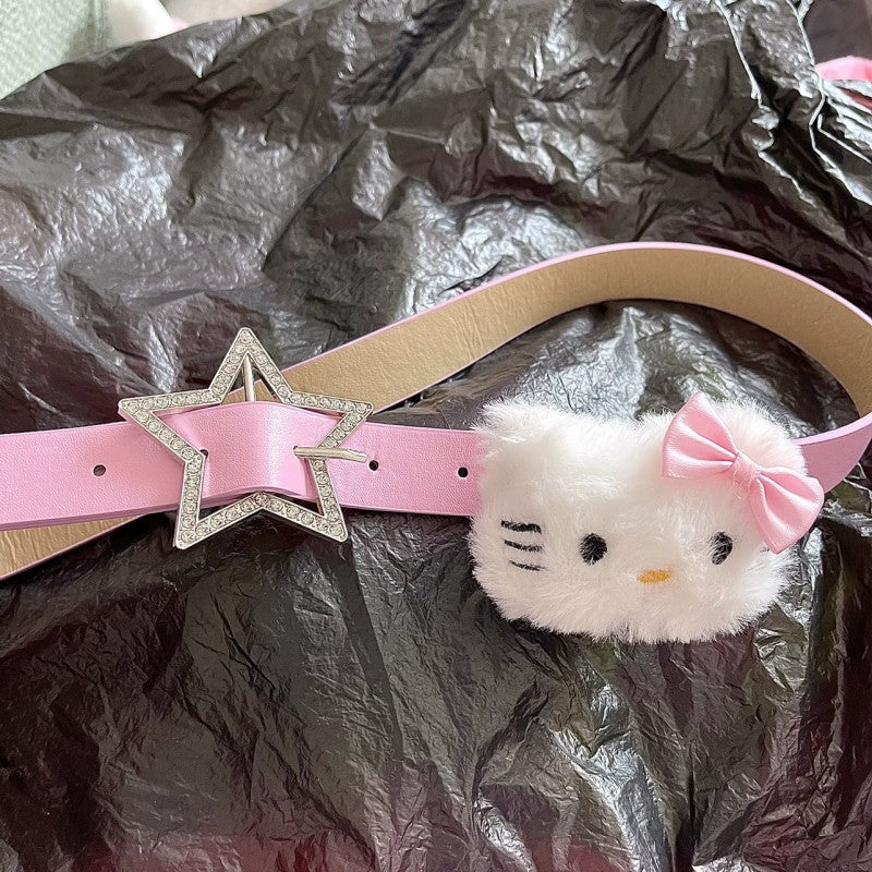Pink ins cute girly decorative belt HA1924
