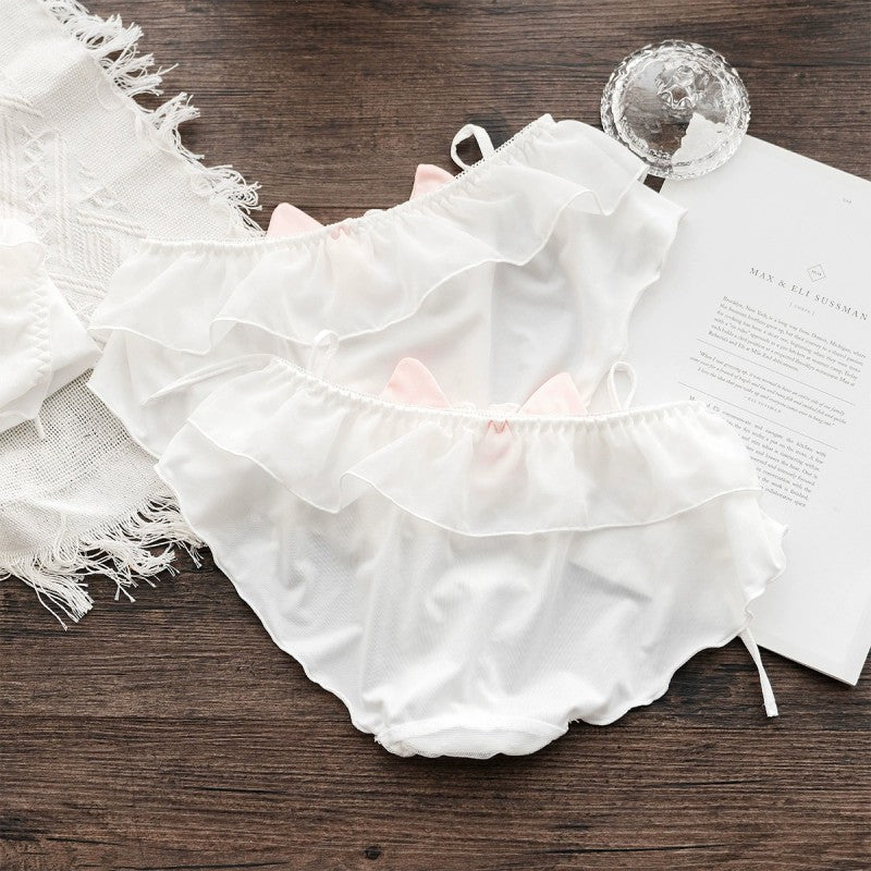 Cute pink low waist panties   HA1815