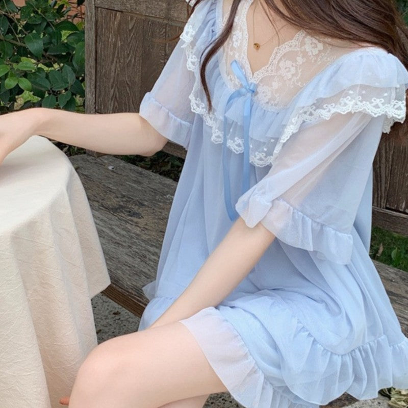 Thin Short Sleeve Shorts Homewear HA1756