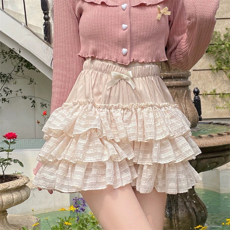 Ballet Style Sweet Ruffle Cake Dress   HA1879
