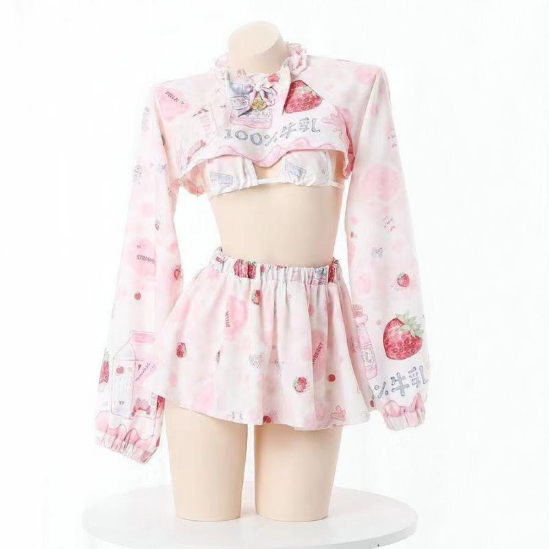 Strawberry milk two-dimensional uniform suit HA2174