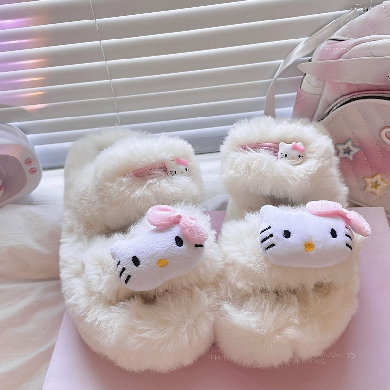 Nectarine Yoto cute fur slippers HA2206