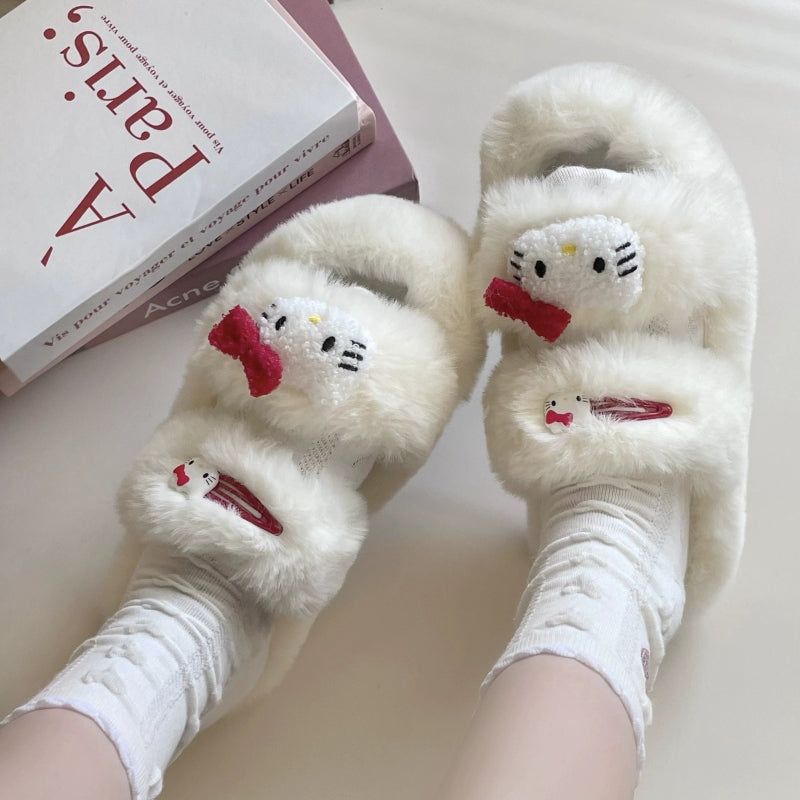 Nectarine Yoto cute fur slippers HA2206