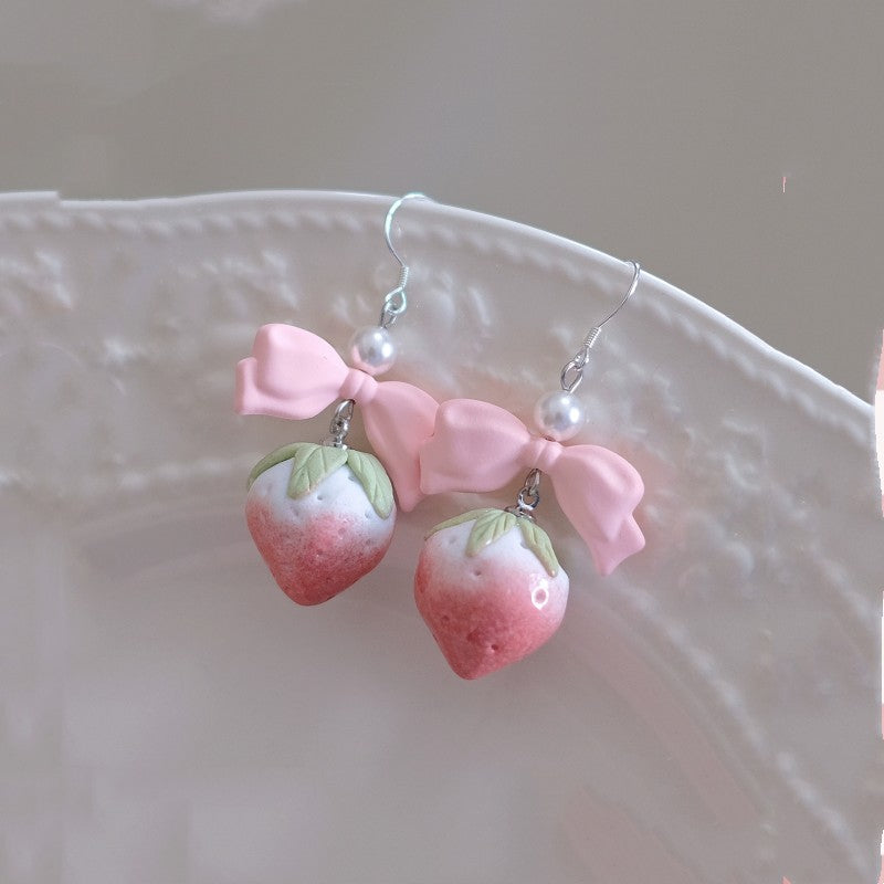 Sweet and cute bow earrings and ear clips HA1971