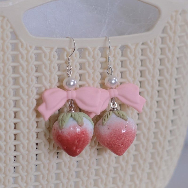 Sweet and cute bow earrings and ear clips HA1971