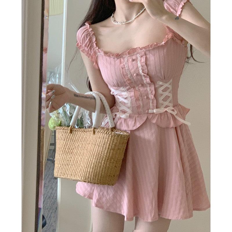 Ballerina Square Neck Dress   HA2144