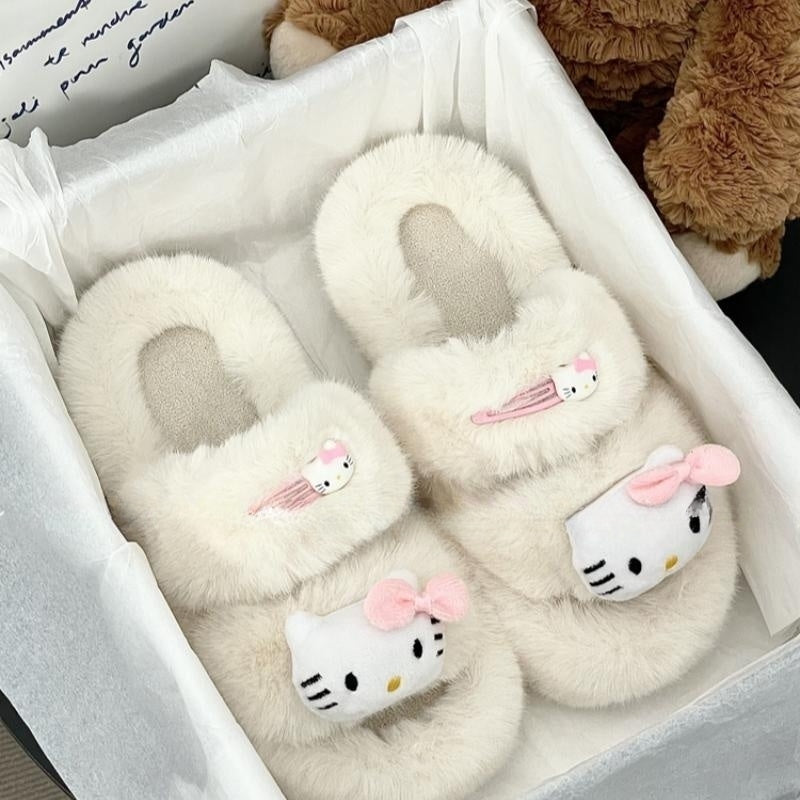 Cartoon platform fur slippers HA2166