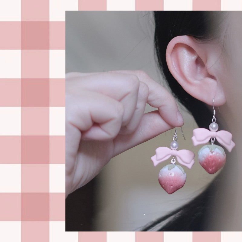Sweet and cute bow earrings and ear clips HA1971