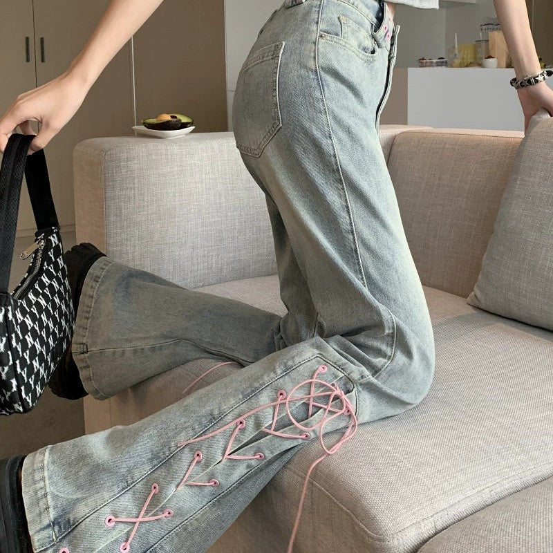 High waist slimming flared pants HA1950