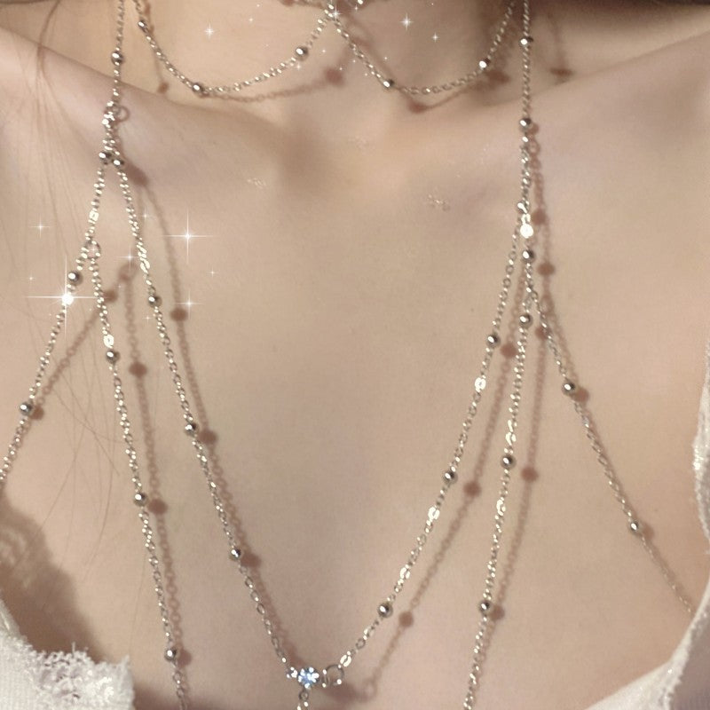 Silver Titanium Body Chain  HA2120