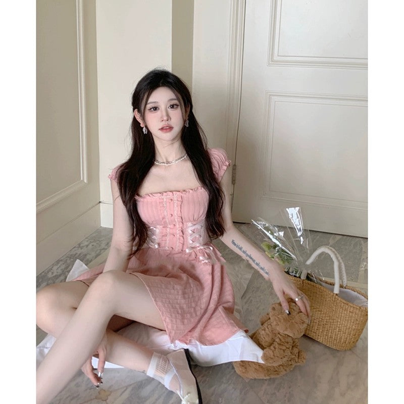 Ballerina Square Neck Dress HA2144