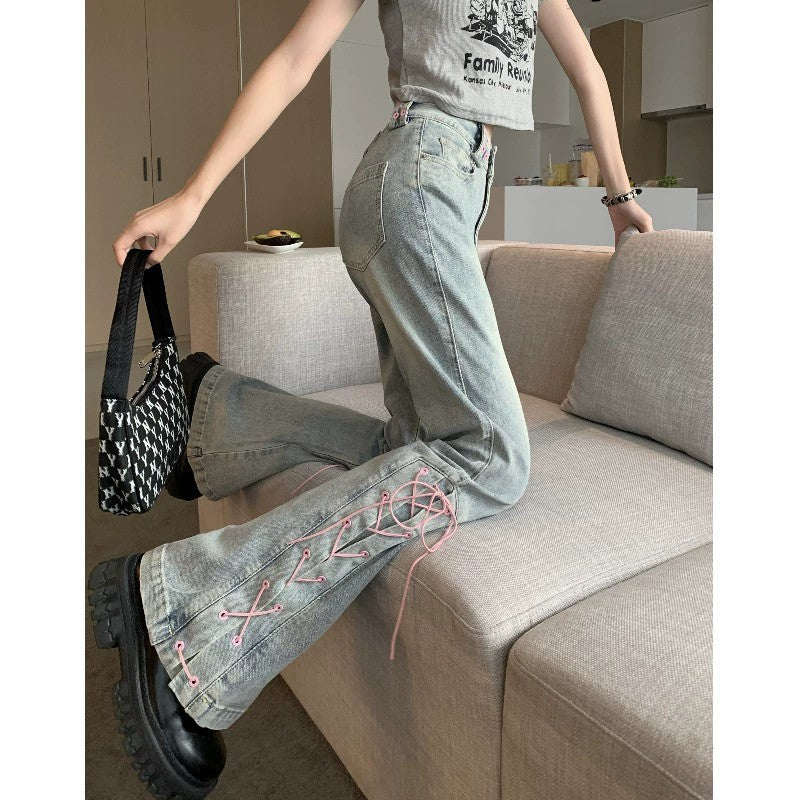 High waist slimming flared pants HA1950